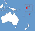 Map showing location of Fiji